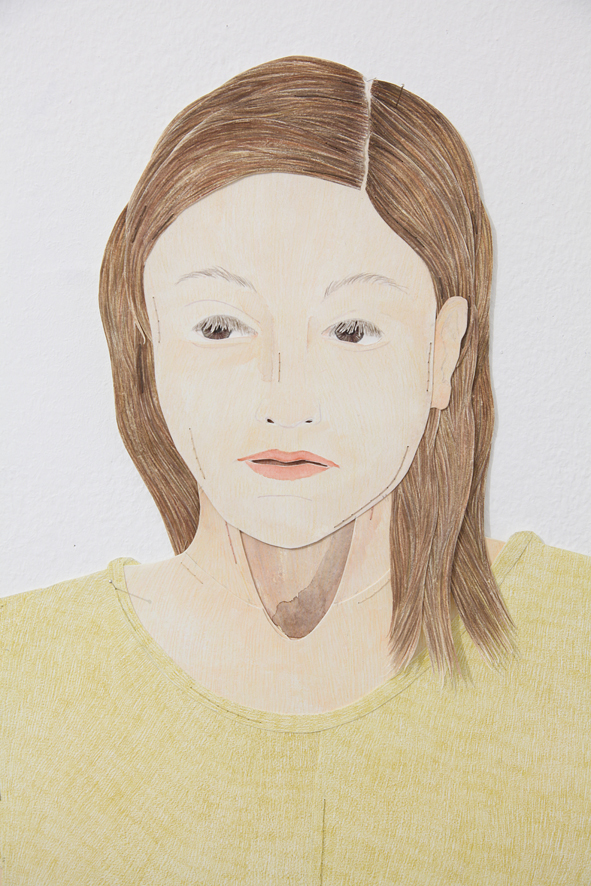 Detail aus I was taught to listen II, Zeichnung von Iris Christine Aue